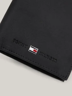 Portfele & Breloczki Do Kluczy*Tommy Hilfiger Pionowy Składany Portfel BLACK