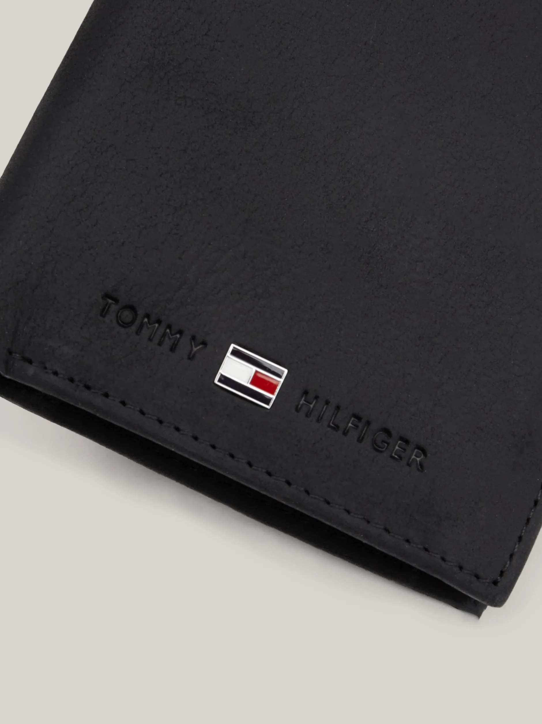 Portfele & Breloczki Do Kluczy*Tommy Hilfiger Pionowy Składany Portfel BLACK