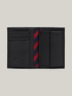 Portfele & Breloczki Do Kluczy*Tommy Hilfiger Pionowy Składany Portfel BLACK