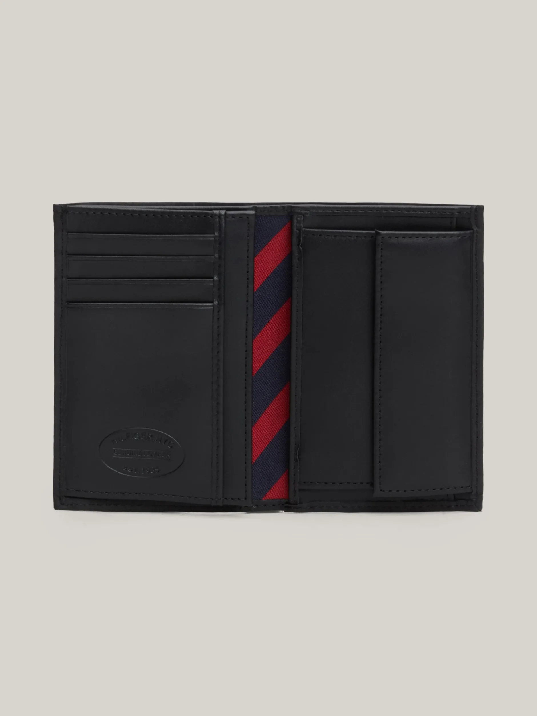 Portfele & Breloczki Do Kluczy*Tommy Hilfiger Pionowy Składany Portfel BLACK