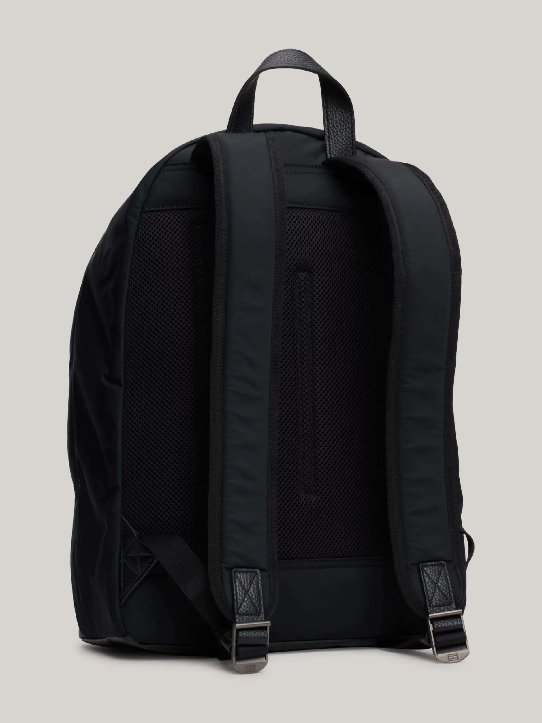 Plecaki*Tommy Hilfiger Plecak Kopułowy O Mieszanych Fakturach BLACK