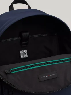 Plecaki*Tommy Hilfiger Plecak O Fasonie Kopułowym Z Teksturowanym Logo SPACE BLUE
