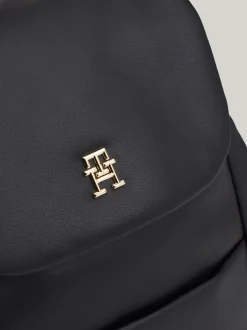 Plecaki*Tommy Hilfiger Plecak Z Klapą I Monogramem TH BLACK