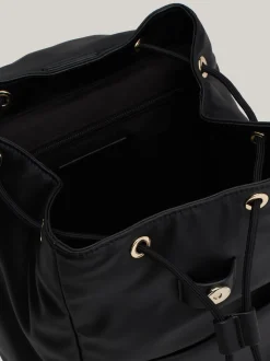 Plecaki*Tommy Hilfiger Plecak Z Klapą I Monogramem TH BLACK