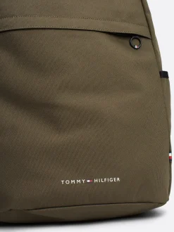 Plecaki*Tommy Hilfiger Plecak Z Przegrodą Na Laptopa I Logo ARMY GREEN