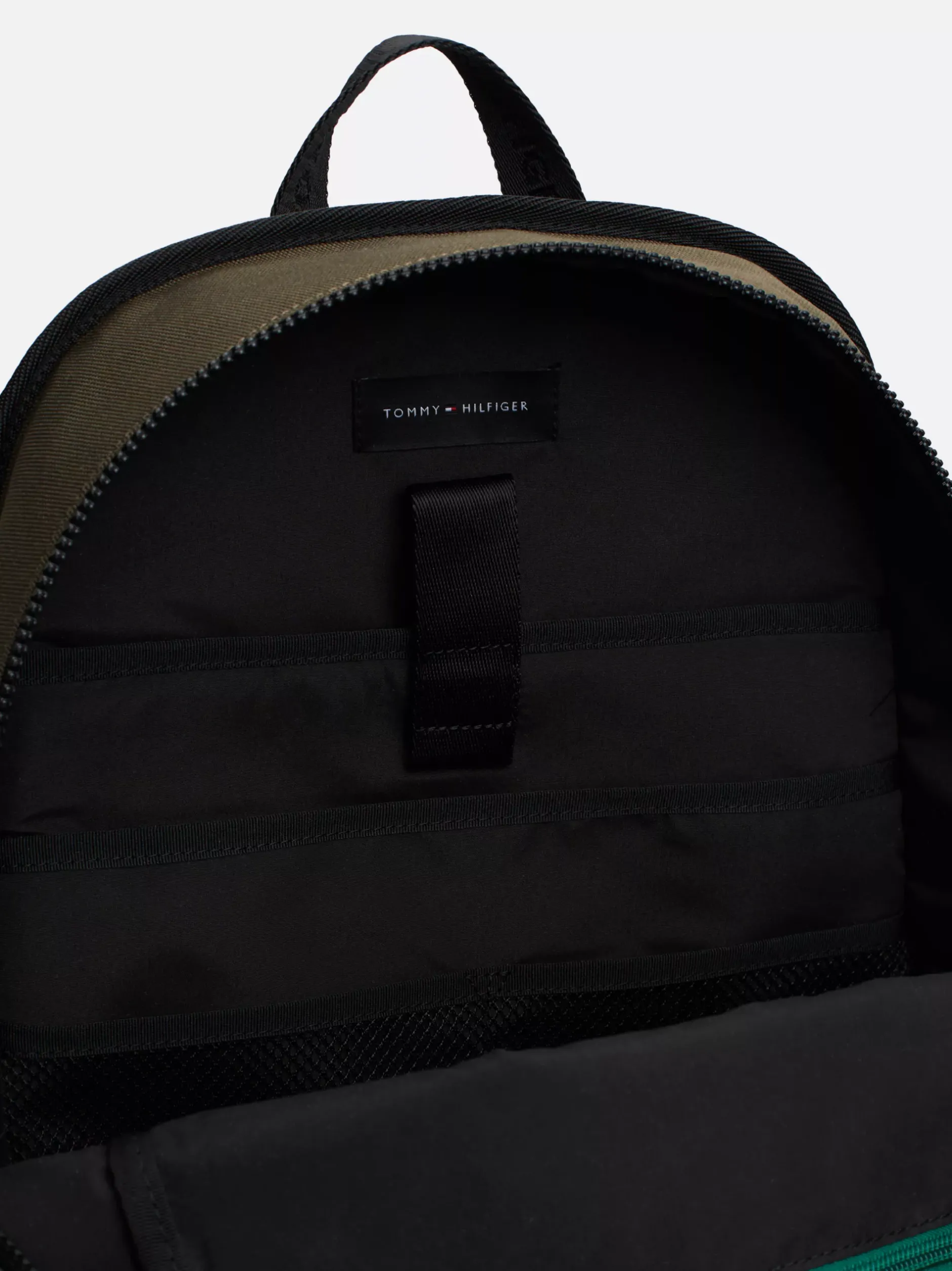 Plecaki*Tommy Hilfiger Plecak Z Przegrodą Na Laptopa I Logo ARMY GREEN