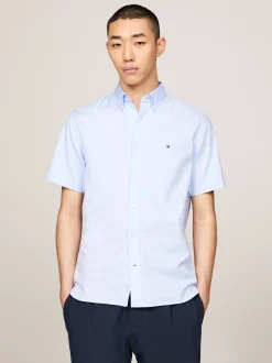 Koszule*Tommy Hilfiger Popelinowa Koszula O Regularnym Kroju SWEET BLUE