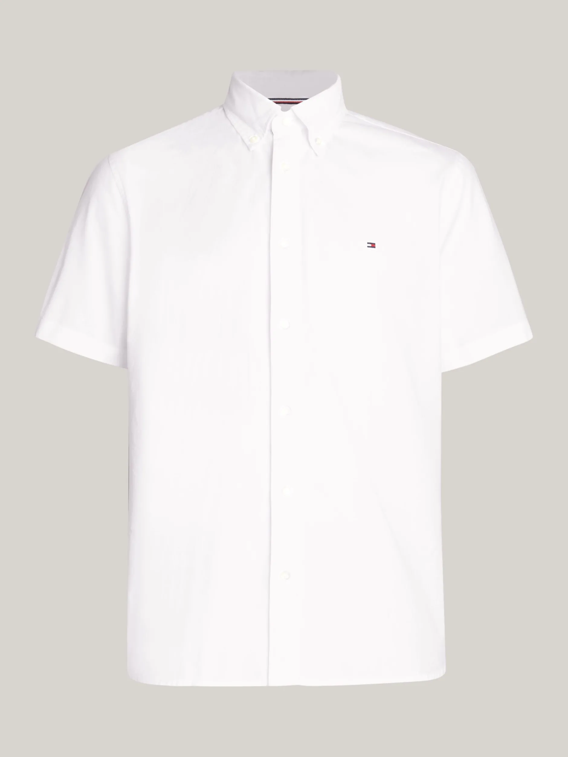 Koszule*Tommy Hilfiger Popelinowa Koszula O Regularnym Kroju WHITE
