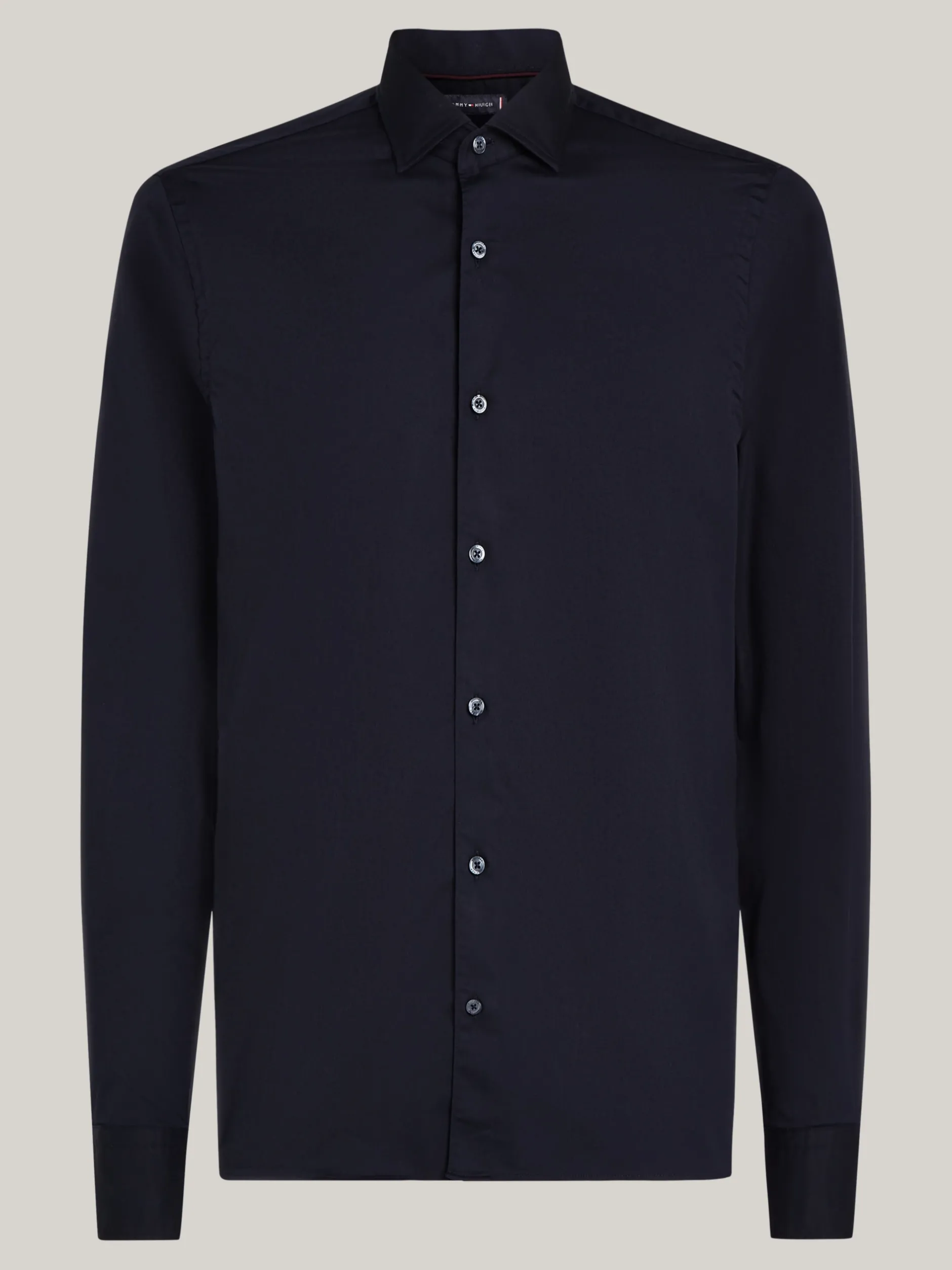 Koszule*Tommy Hilfiger Popelinowa Koszula Smart Casual O Wąskim Kroju DESERT SKY