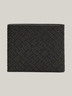 Portfele & Breloczki Do Kluczy*Tommy Hilfiger Portfel Business We Wzór W Monogram TH BLACK