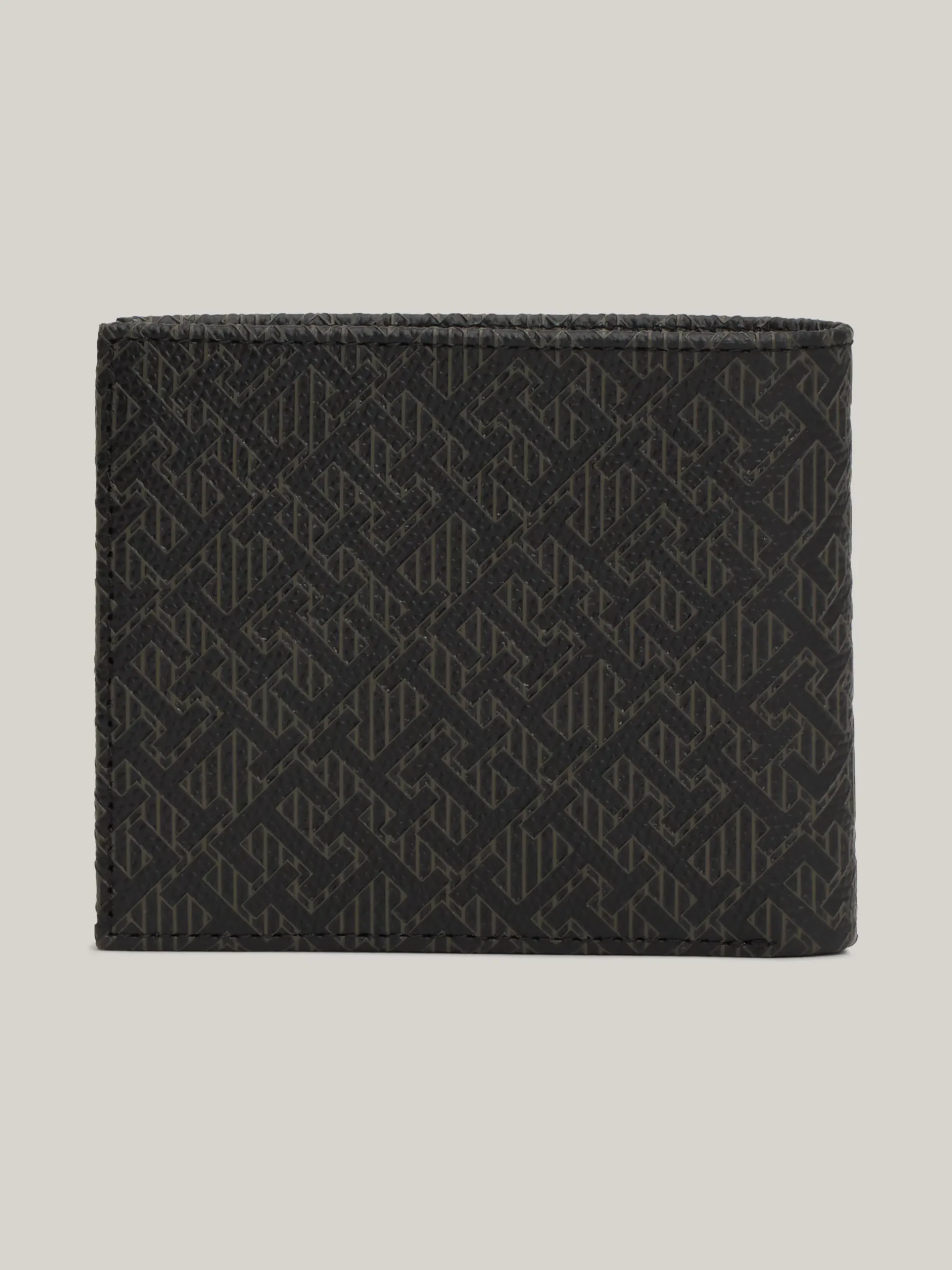 Portfele & Breloczki Do Kluczy*Tommy Hilfiger Portfel Business We Wzór W Monogram TH BLACK