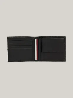 Portfele & Breloczki Do Kluczy*Tommy Hilfiger Portfel Business We Wzór W Monogram TH BLACK
