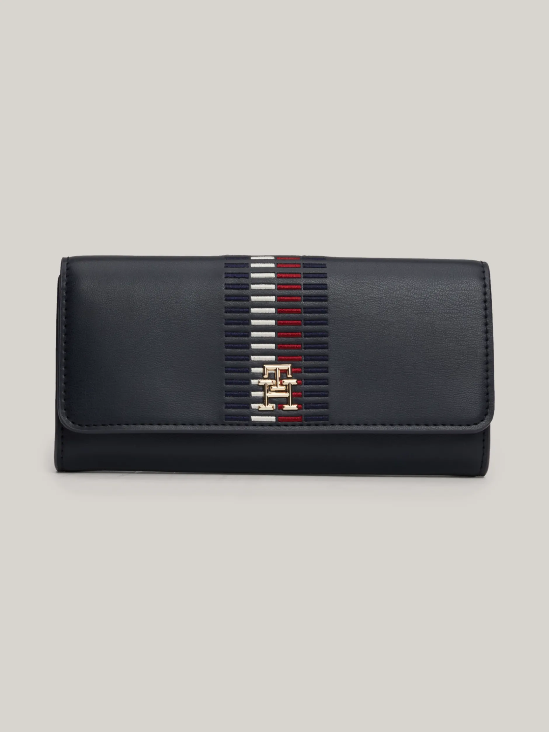 Portfele & Breloczki Do Kluczy*Tommy Hilfiger Portfel Chic Z Monogramem SPACE BLUE