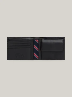 Portfele & Breloczki Do Kluczy*Tommy Hilfiger Portfel Eton Z Klapką BLACK