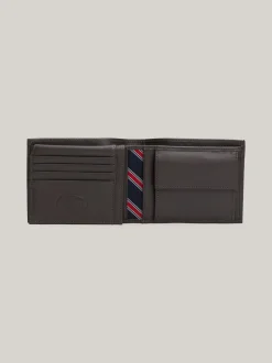 Portfele & Breloczki Do Kluczy*Tommy Hilfiger Portfel Eton Z Klapką BROWN