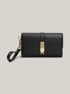 Portfele & Breloczki Do Kluczy*Tommy Hilfiger Portfel Heritage Z Odpinanym Paskiem BLACK