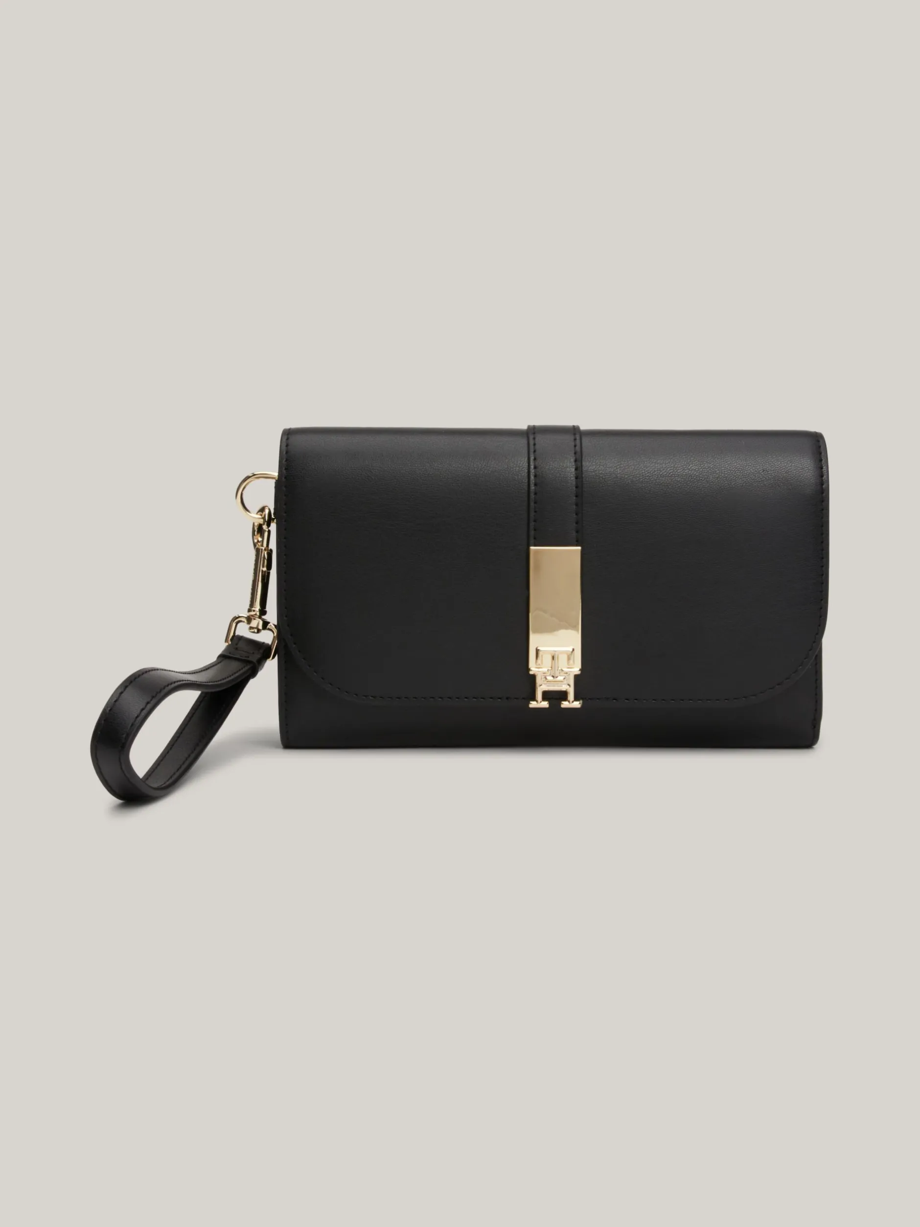 Portfele & Breloczki Do Kluczy*Tommy Hilfiger Portfel Heritage Z Odpinanym Paskiem BLACK