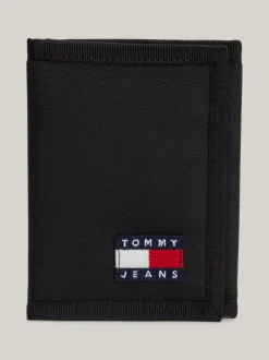 Portfele & Breloczki Do Kluczy*Tommy Hilfiger Portfel Potrójnie Składany Essential Z Logo BLACK