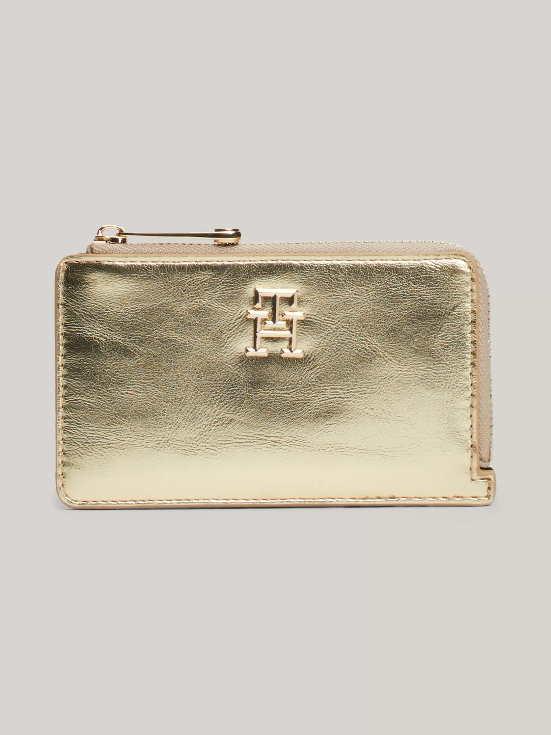 Portfele & Breloczki Do Kluczy*Tommy Hilfiger Portfel Z Monogramem TH GOLD