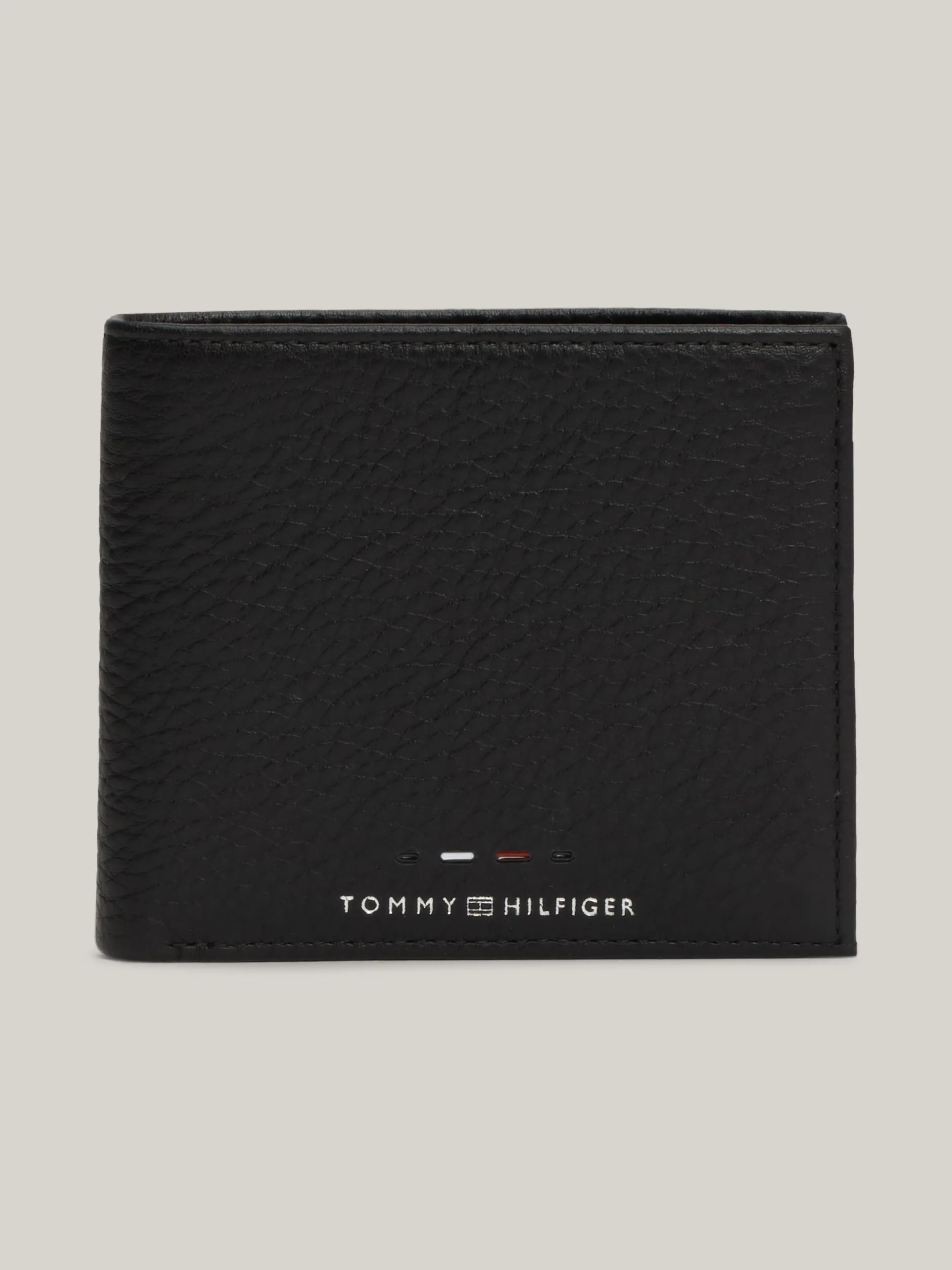 Portfele & Breloczki Do Kluczy*Tommy Hilfiger Portfel Ze Skóry Premium Na Karty I Bilon BLACK