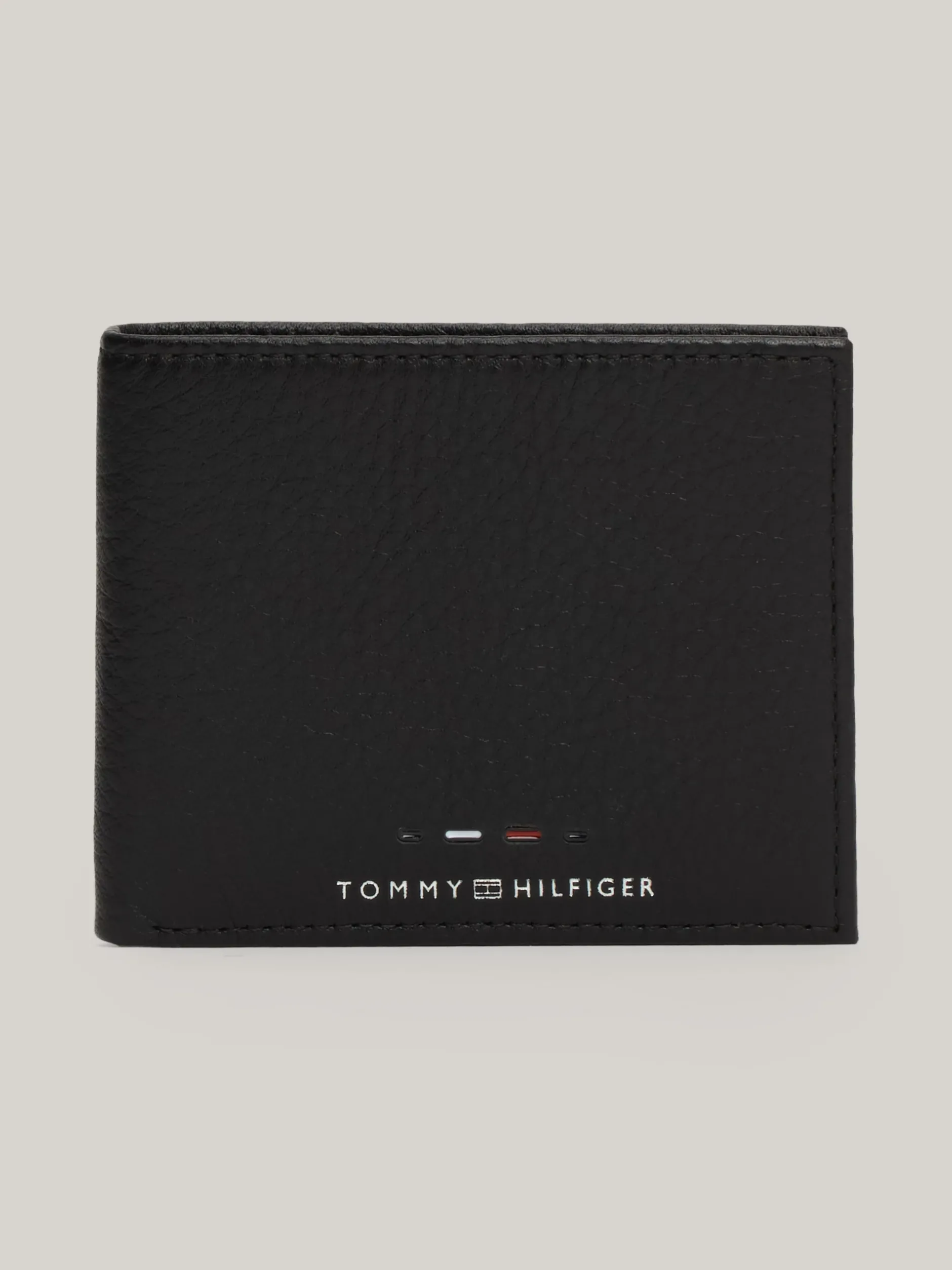 Portfele & Breloczki Do Kluczy*Tommy Hilfiger Portfel Ze Skóry Premium Na Karty BLACK