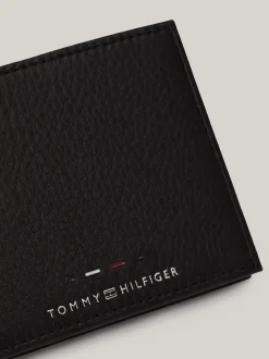 Portfele & Breloczki Do Kluczy*Tommy Hilfiger Portfel Ze Skóry Premium Na Karty BLACK