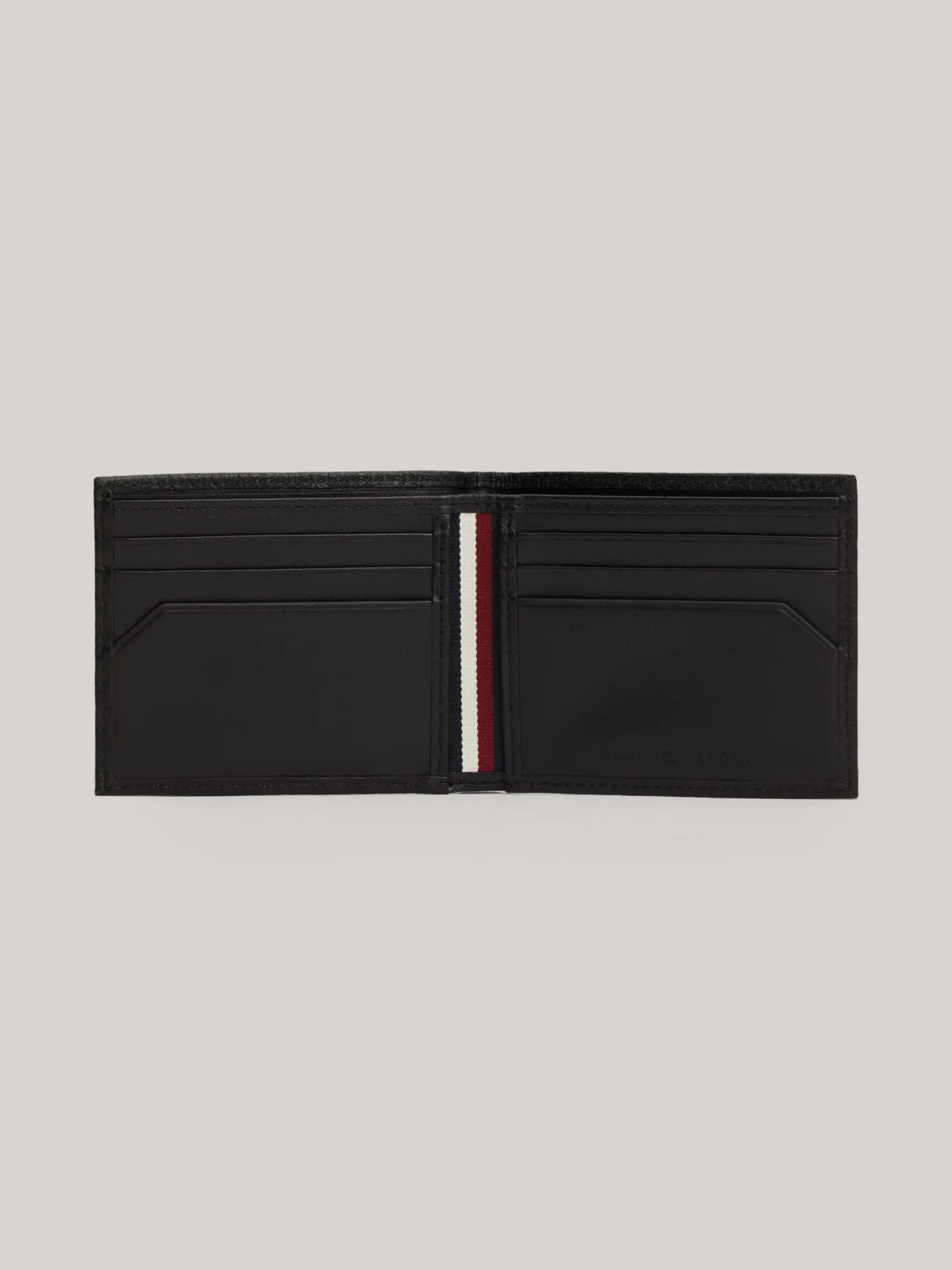 Portfele & Breloczki Do Kluczy*Tommy Hilfiger Portfel Ze Skóry Premium Na Karty BLACK