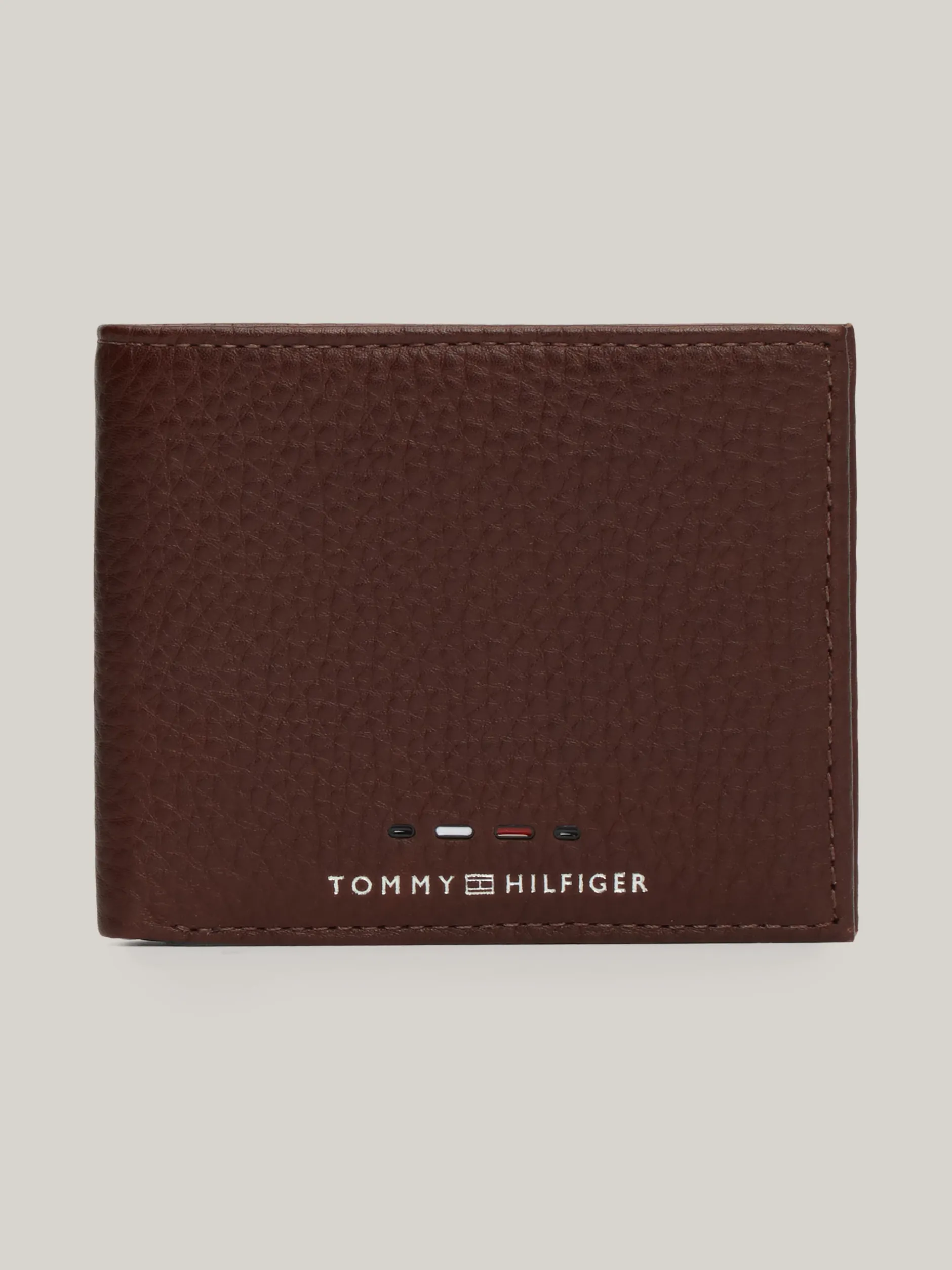 Portfele & Breloczki Do Kluczy*Tommy Hilfiger Portfel Ze Skóry Premium Na Karty COGNAC