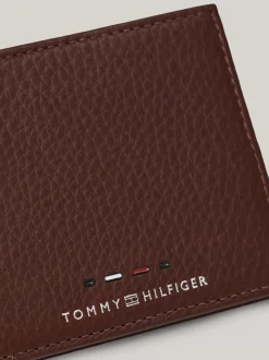 Portfele & Breloczki Do Kluczy*Tommy Hilfiger Portfel Ze Skóry Premium Na Karty COGNAC