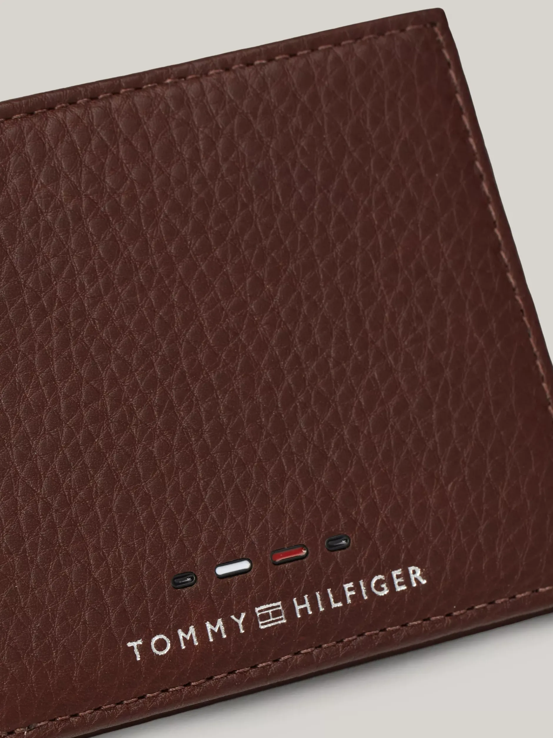 Portfele & Breloczki Do Kluczy*Tommy Hilfiger Portfel Ze Skóry Premium Na Karty COGNAC