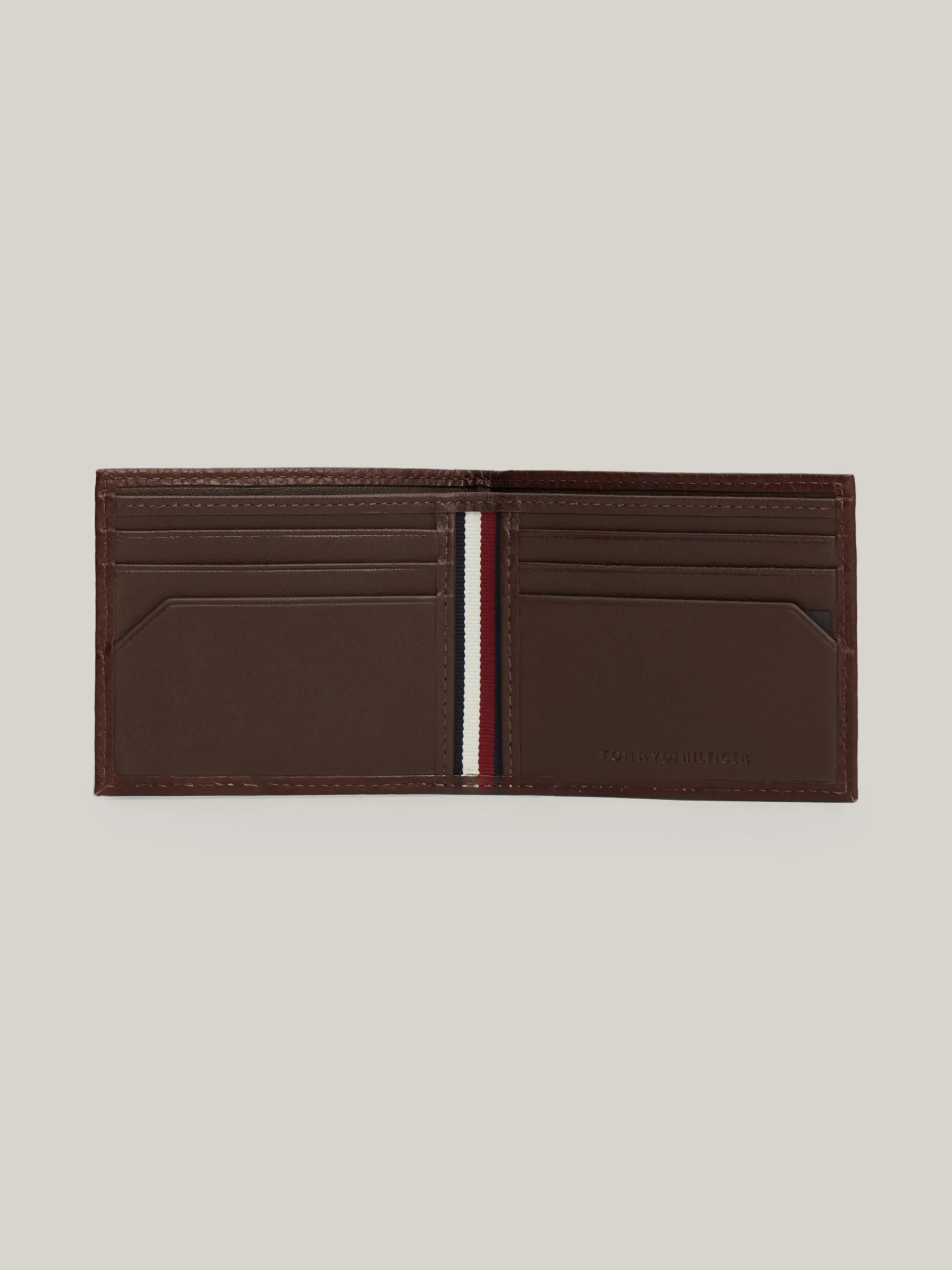 Portfele & Breloczki Do Kluczy*Tommy Hilfiger Portfel Ze Skóry Premium Na Karty COGNAC