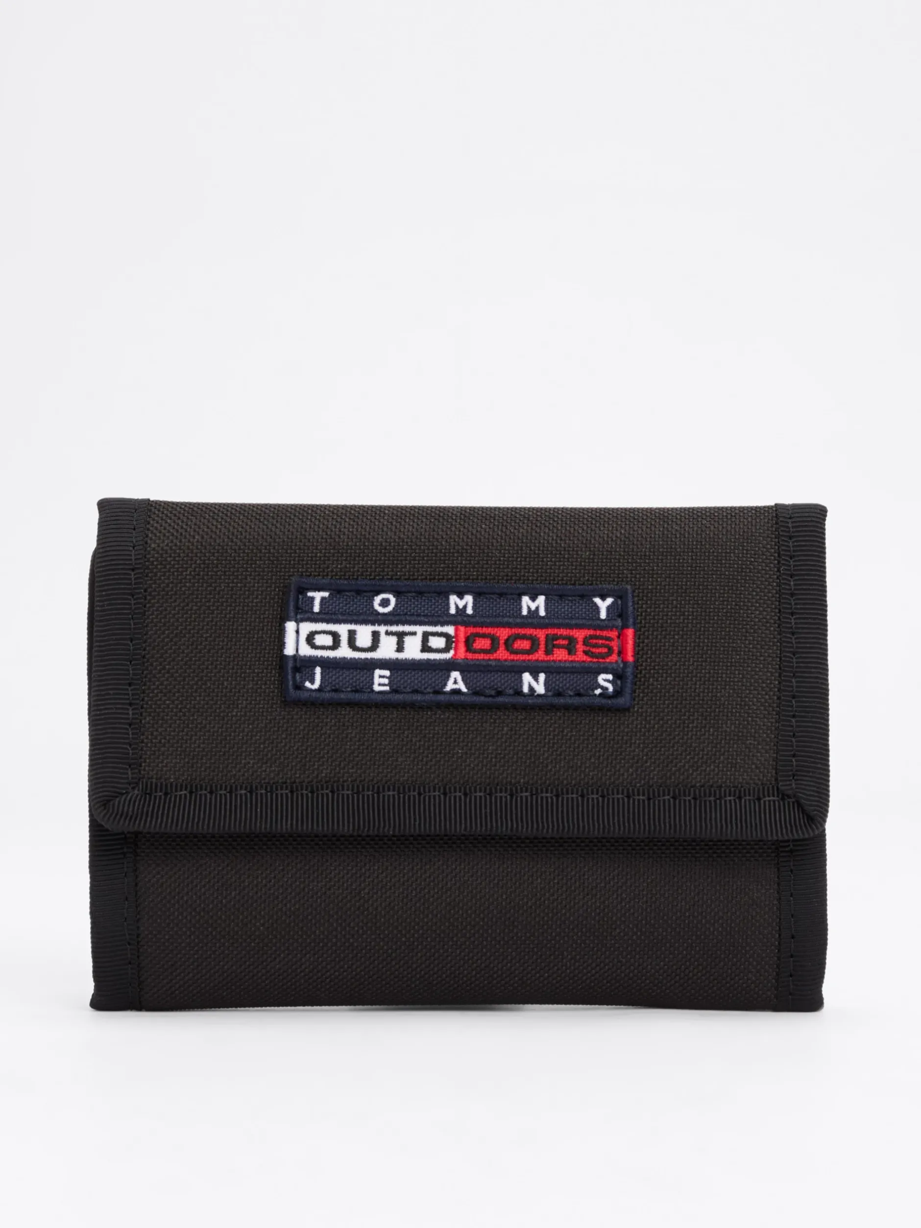 Portfele & Breloczki Do Kluczy*Tommy Hilfiger Potrójnie Składany Portfel Z Logo BLACK