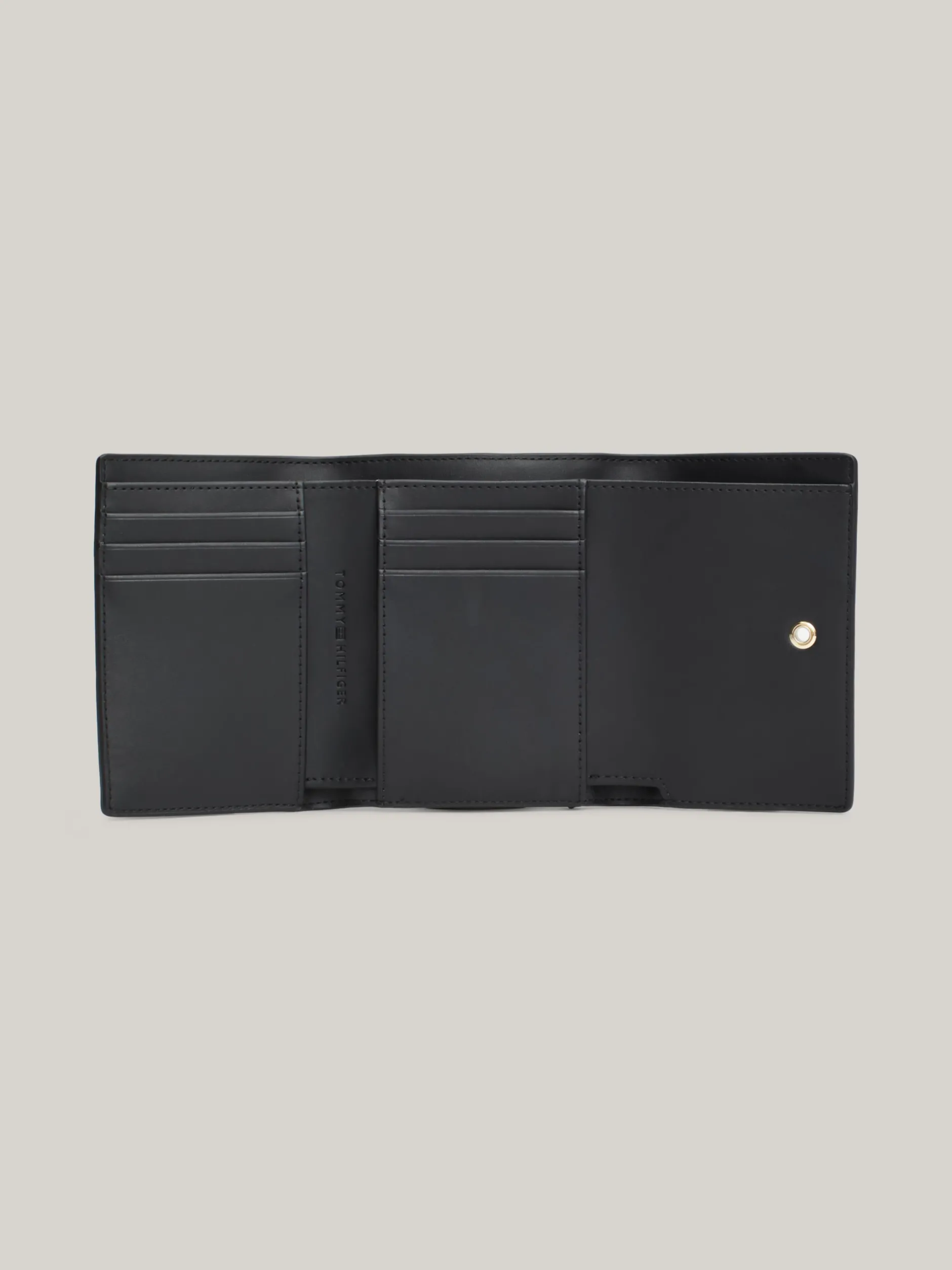 Portfele & Breloczki Do Kluczy*Tommy Hilfiger Potrójnie Składany Portfel TH Monogram BLACK