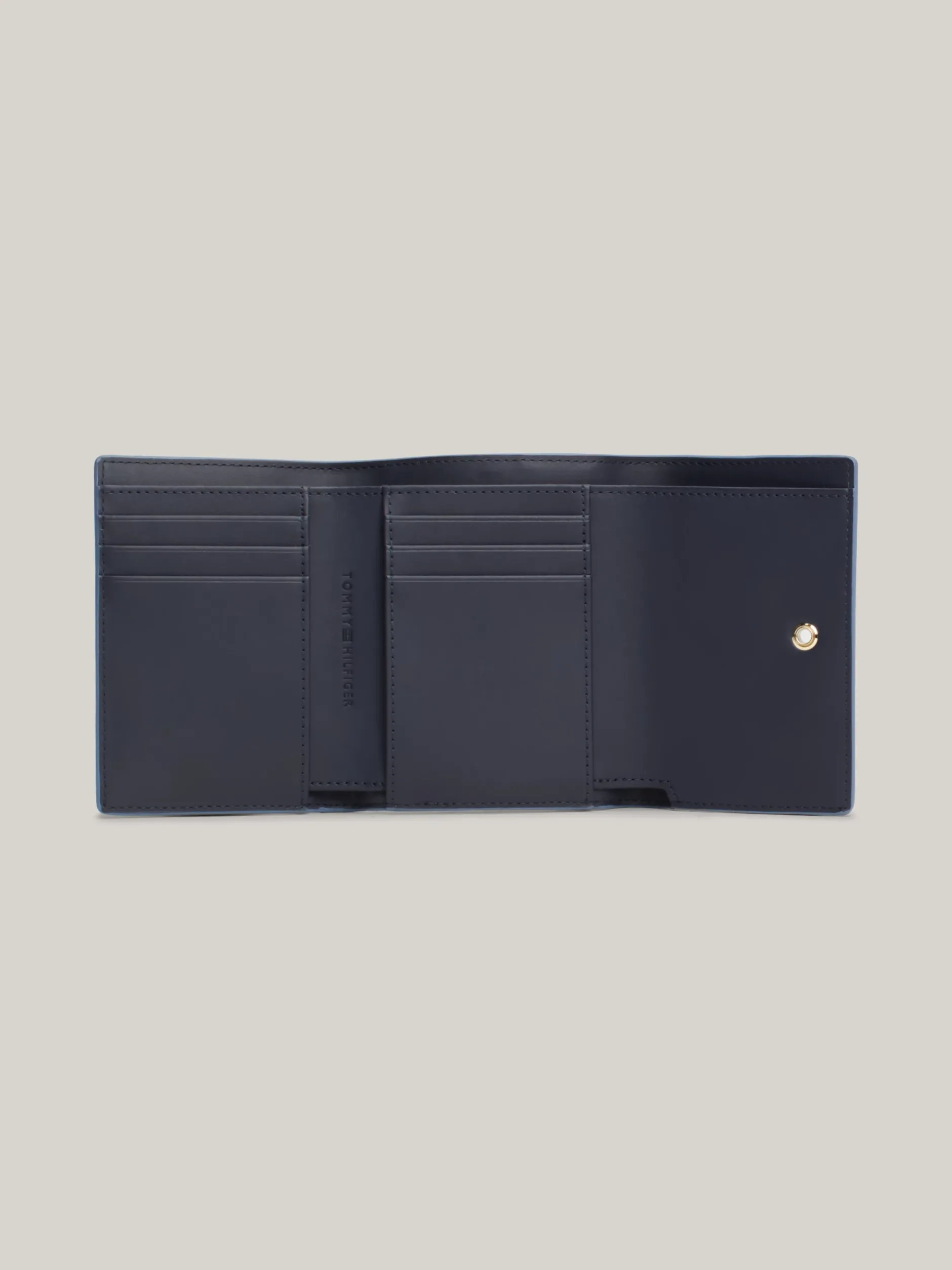 Portfele & Breloczki Do Kluczy*Tommy Hilfiger Potrójnie Składany Portfel TH Monogram FADED INK
