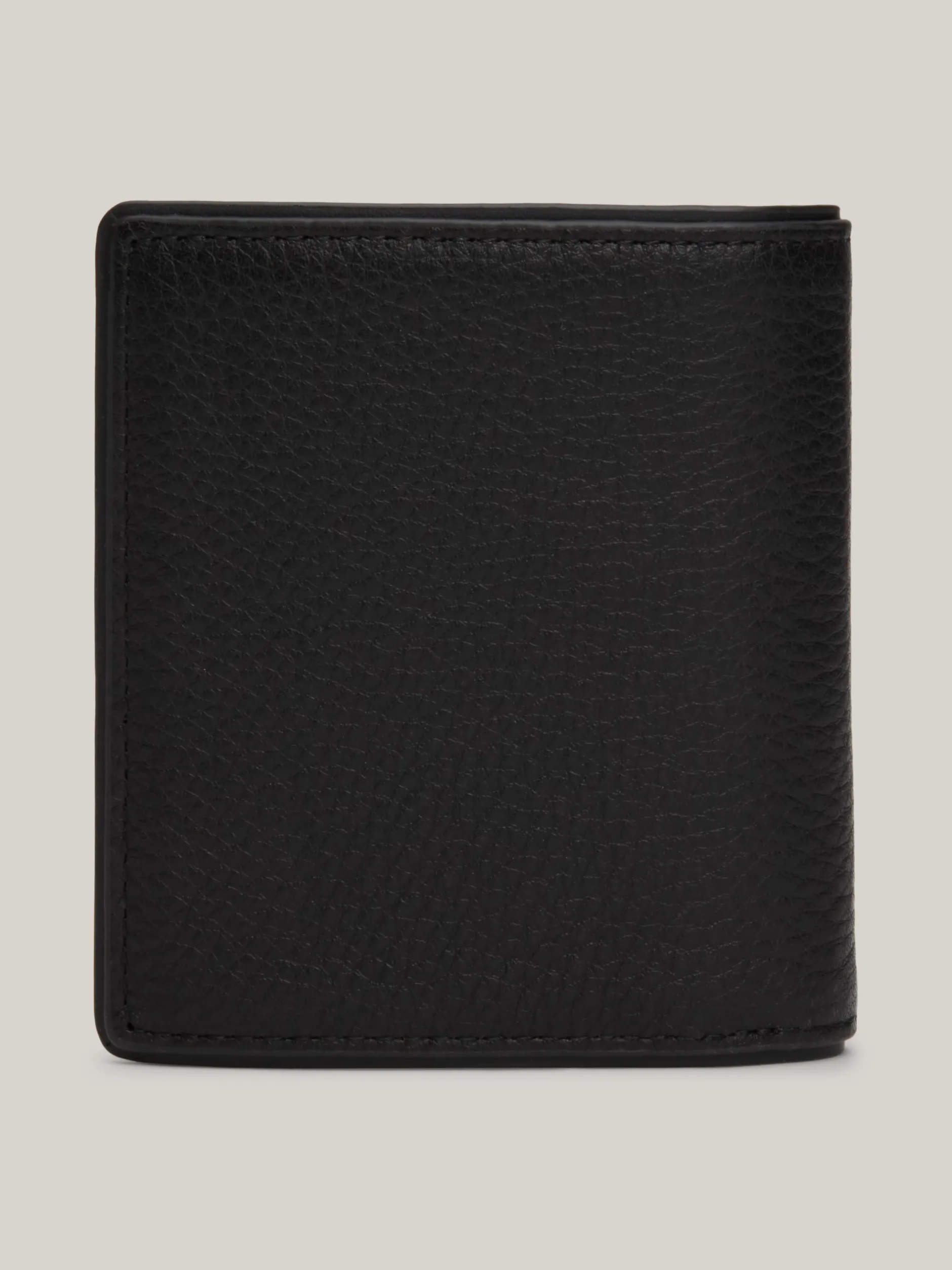 Portfele & Breloczki Do Kluczy*Tommy Hilfiger Potrójnie Składany Skórzany Portfel Casual BLACK