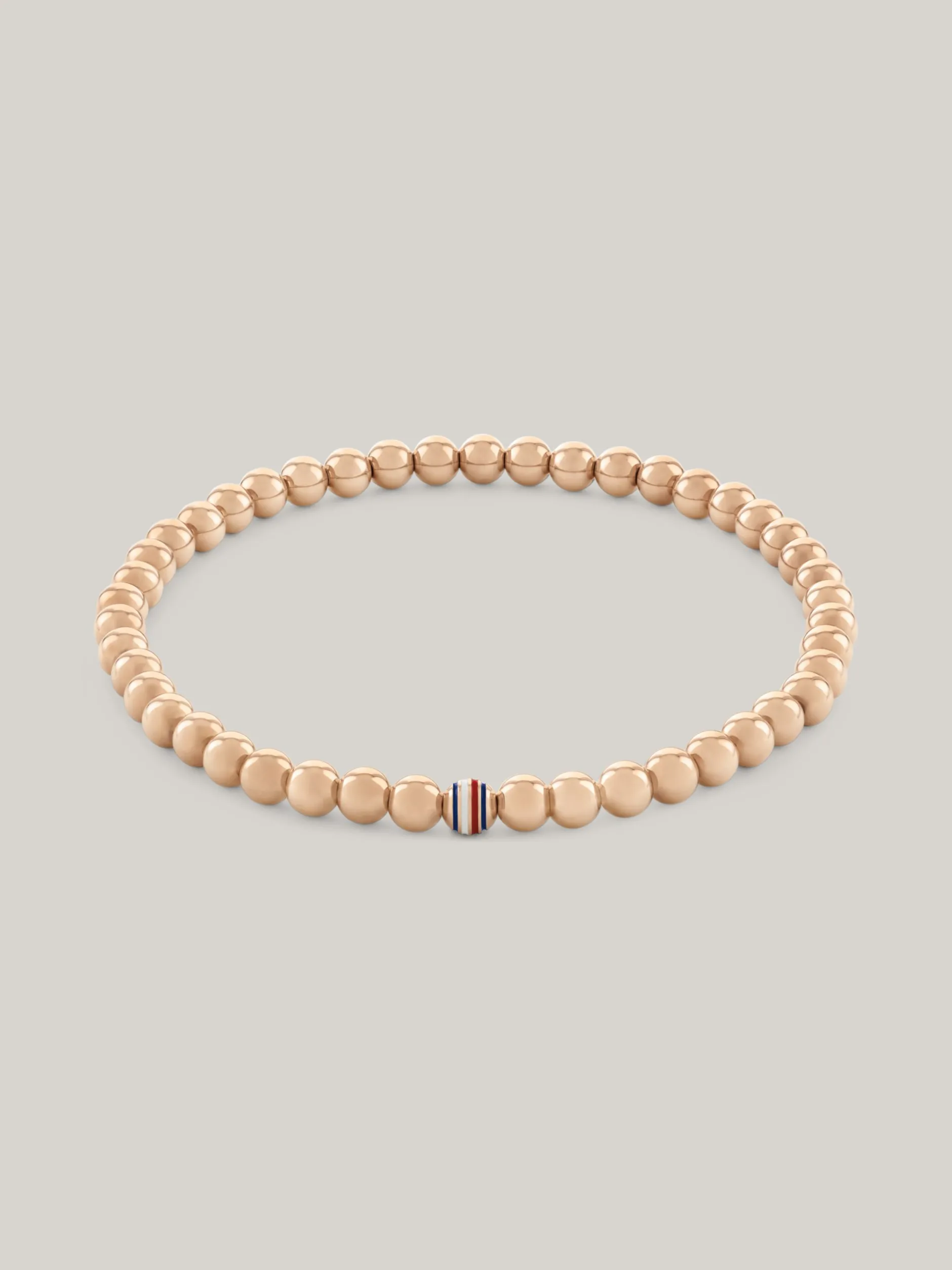 Biżuteria*Tommy Hilfiger Pozłacana Bransoletka Z Koralików ROSE GOLD