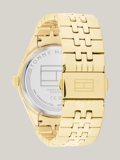Zegarki*Tommy Hilfiger Pozłacany Zegarek W Kolorze Czarnym GOLD