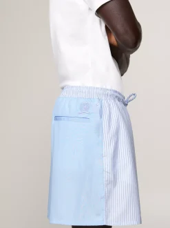 Szorty*Tommy Hilfiger Praktyczne Szorty W Prążki BLUE STRIPE