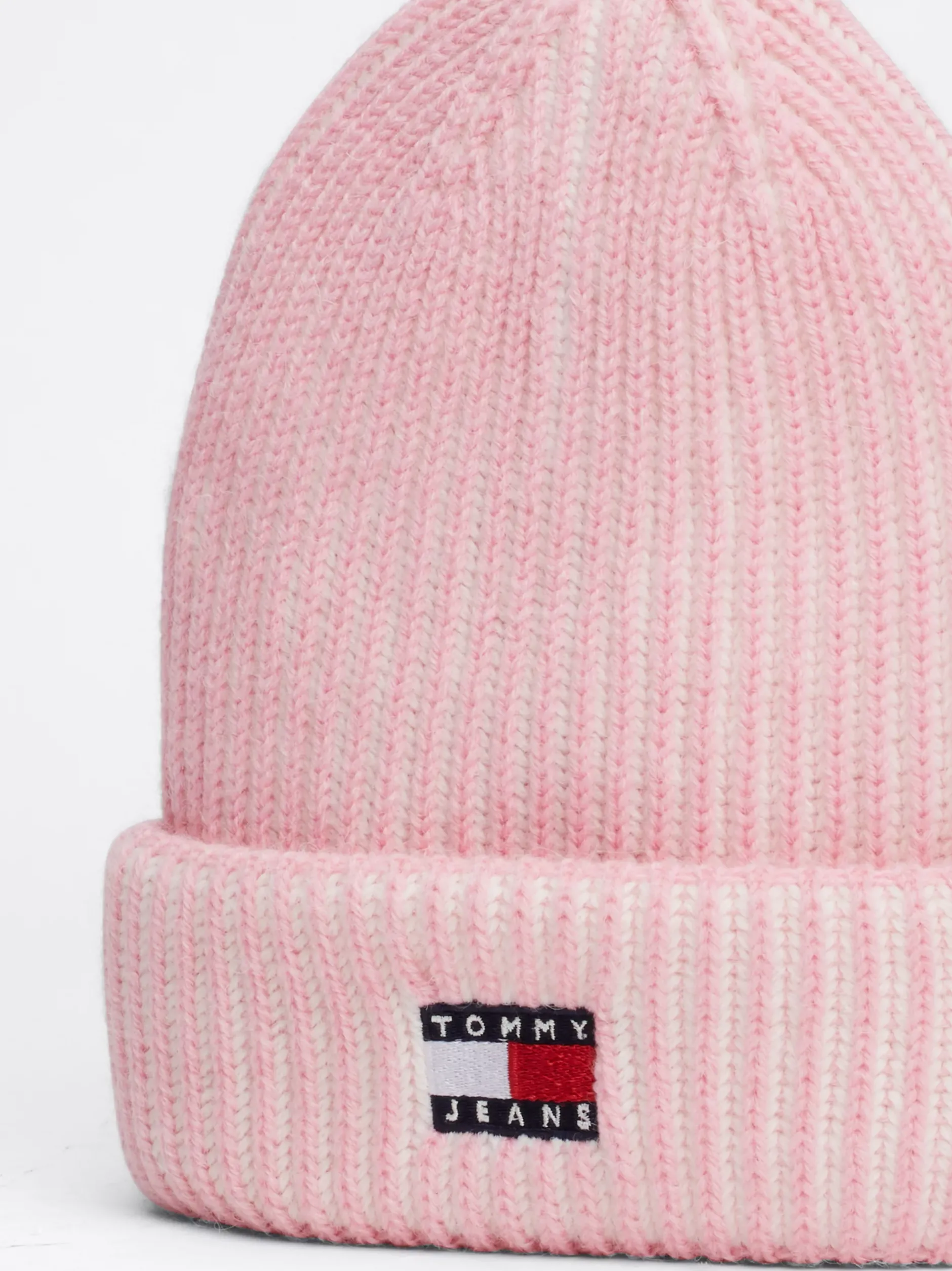 Czapki|Czapki I Szaliki*Tommy Hilfiger Prążkowana Czapka Beanie Heritage BALLET PINK