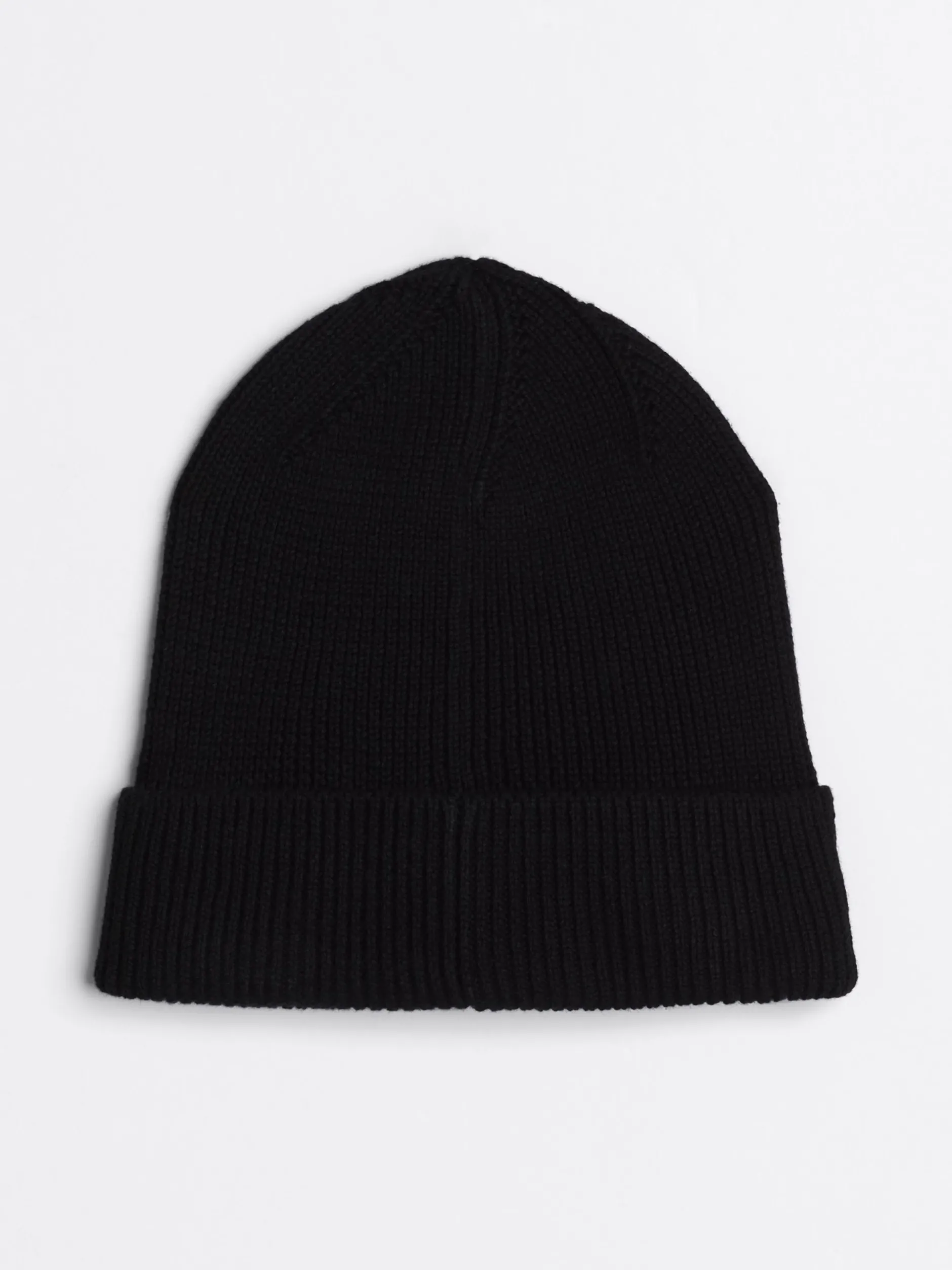 Czapki|Czapki I Szaliki*Tommy Hilfiger Prążkowana Czapka Beanie Z Podłużną Flagą BLACK