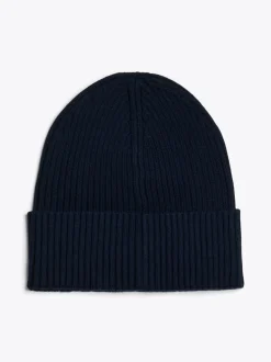 Czapki|Czapki I Szaliki*Tommy Hilfiger Prążkowana Czapka Typu Beanie Heritage DARK NIGHT NAVY