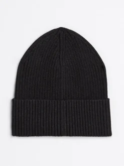 Czapki|Czapki I Szaliki*Tommy Hilfiger Prążkowana Czapka Typu Beanie Heritage DARK GREY HEATHER