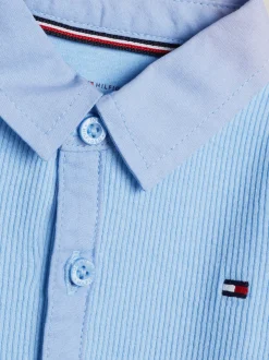 Dziewczynki|Chłopcy*Tommy Hilfiger Prążkowane Body Z Kołnierzykiem VESSEL BLUE