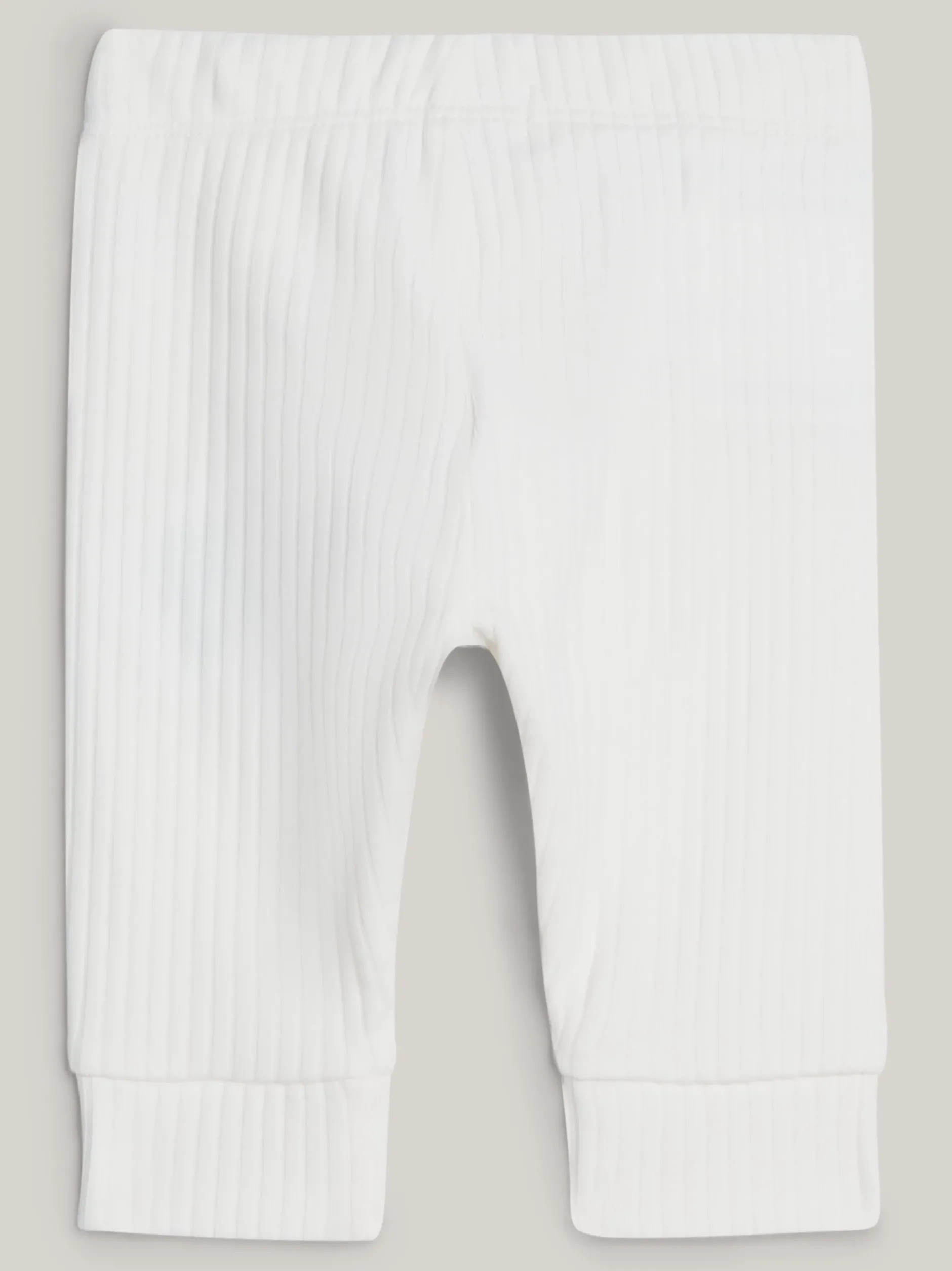 Dziewczynki|Chłopcy*Tommy Hilfiger Prążkowane Joggery Essential O Regularnym Kroju ANCIENT WHITE