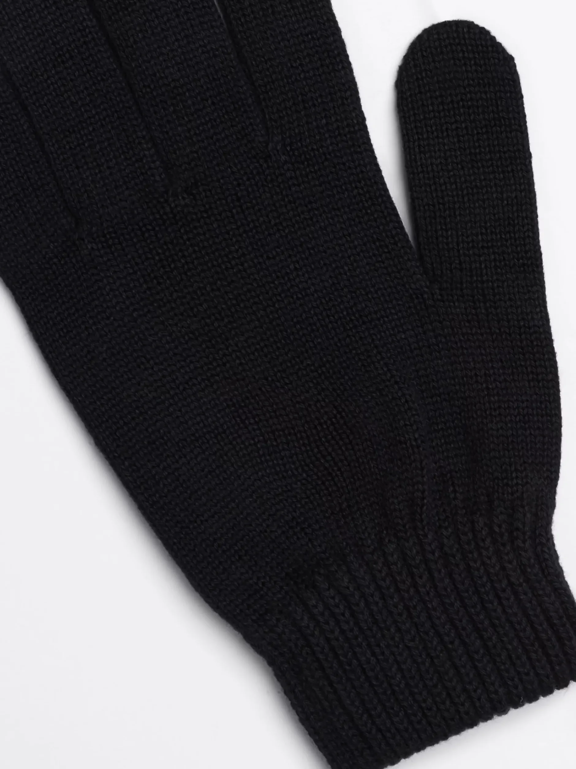 Rękawiczki|Czapki I Szaliki*Tommy Hilfiger Prążkowane Rękawiczki Z Podłużną Flagą BLACK