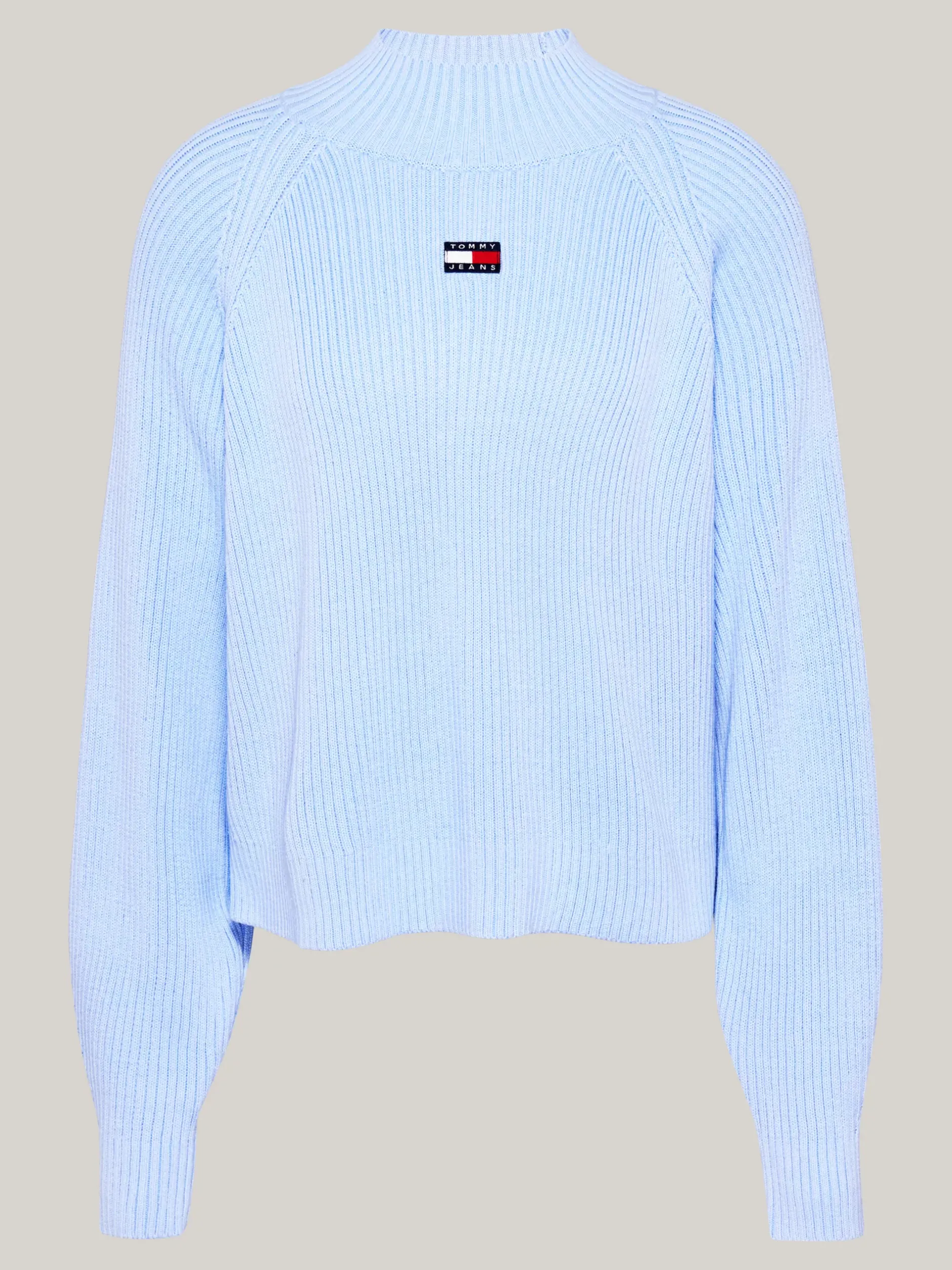 Swetry|Dzianina*Tommy Hilfiger Prążkowany Sweter O Pudełkowym Kroju VESSEL BLUE