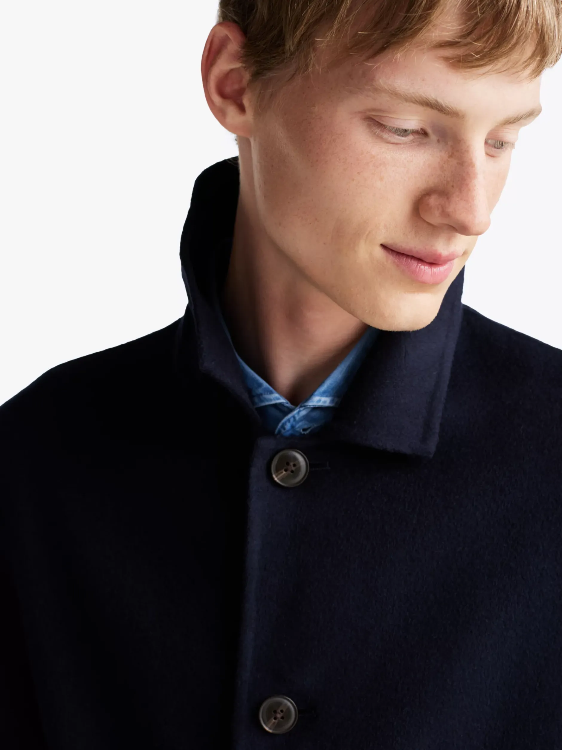 Kurtki & Płaszcze*Tommy Hilfiger Prochowiec Smart Casual O Wydłużonym Kroju DESERT SKY