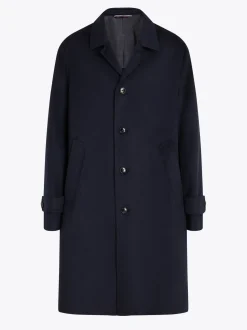 Kurtki & Płaszcze*Tommy Hilfiger Prochowiec Smart Casual O Wydłużonym Kroju DESERT SKY