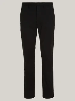 Spodnie*Tommy Hilfiger Proste Chinosy 1985 Collection Z Bawełny Pima Ze Stretchem BLACK
