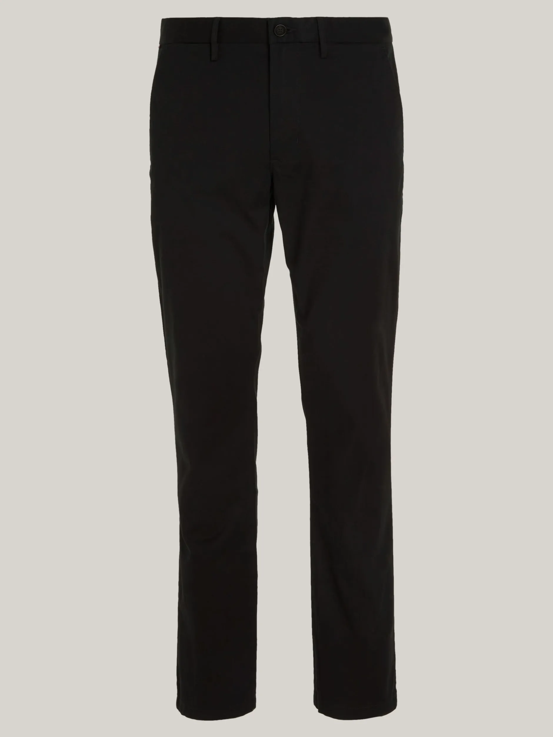 Spodnie*Tommy Hilfiger Proste Chinosy 1985 Collection Z Bawełny Pima Ze Stretchem BLACK